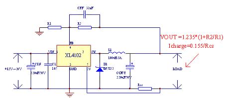 XL4102典型應(yīng)用電路
