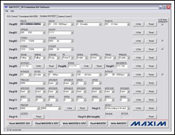 圖13. 上圖表明正確設置了MAX9257串行器。Deserializer MAX9258屏幕應該和該屏幕顯示相似，這樣，系統才能在照相或I2C模式下正常工作。