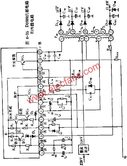 D0689內(nèi)部電路和外圍電路圖  www.asorrir.com