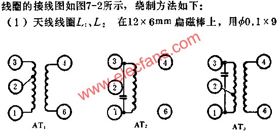 D7641線圈的接線圖  www.asorrir.com