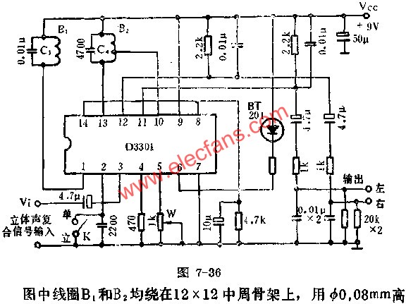 D3301調頻立體聲解碼電路的應用  www.asorrir.com