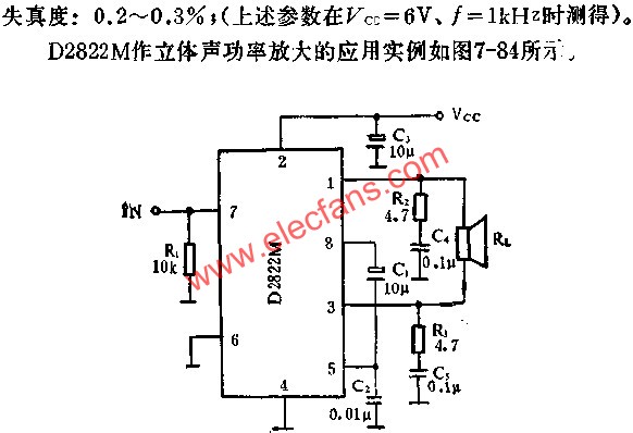 D2822M作BTL功率放大的應用  www.asorrir.com