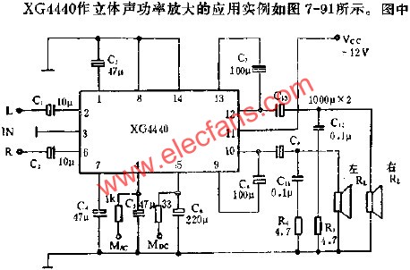 XG4440作立休聲功率放大的應用  www.asorrir.com