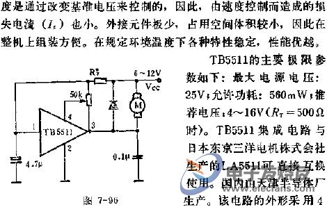 TB5511直流馬達速度控制電路的應用  www.asorrir.com
