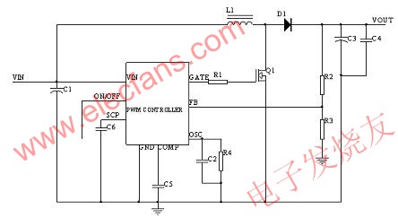 Boost PWM Controller + MOSFET 車載適配器 www.asorrir.com
