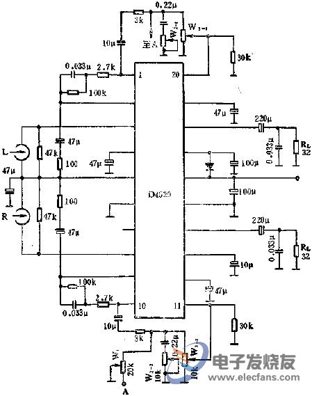 D4520立體聲耳機放大電路的應用  www.asorrir.com