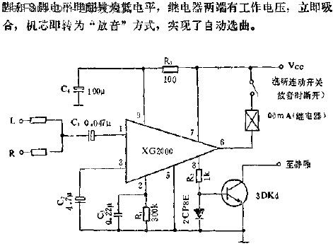 XG2000自動選曲電路的應(yīng)用  www.asorrir.com