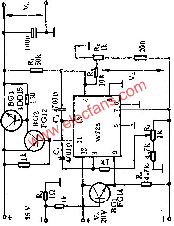 可調電壓,電流應用線路圖  www.asorrir.com