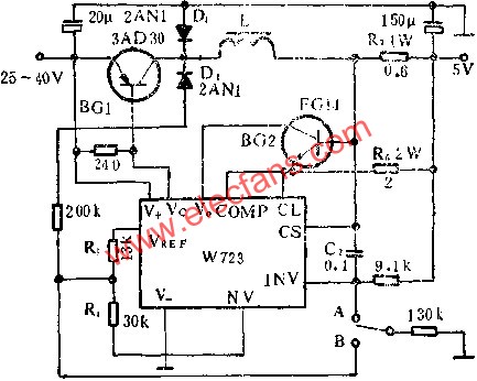 開關穩壓器應用線路圖  www.asorrir.com