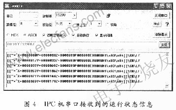 IPC機(jī)串口接收運(yùn)行狀態(tài)信息 www.asorrir.com