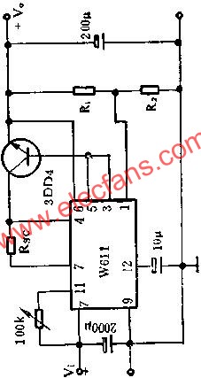 W611擴(kuò)大電流的應(yīng)用線路圖  www.asorrir.com