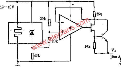 SW399組成的精密恒流源電路圖  www.asorrir.com