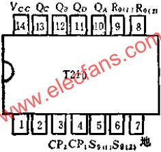 T210 2-5-10進制計數和減法計數的應用電路圖  www.asorrir.com