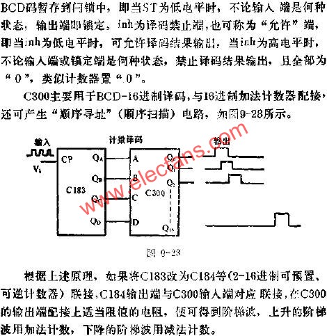 C300用于BCD-16與18進制加法計數器配接線路圖  www.asorrir.com
