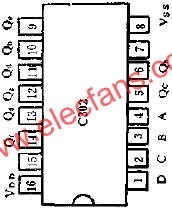 C302八段字形譯碼器的外引線和功用線路圖  www.asorrir.com