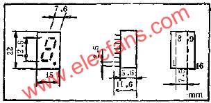 CL102十進(jìn)顯示器的結(jié)構(gòu)尺寸電路圖  www.asorrir.com