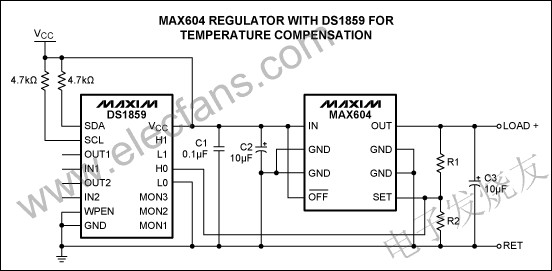MAX604溫度補償電路 www.asorrir.com
