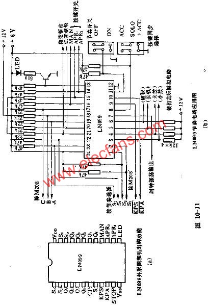 LN099外形圖和各腳功能與應用電路圖  www.asorrir.com