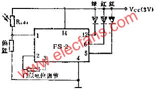 FS-2電測光集成電路的應用電路圖  www.asorrir.com