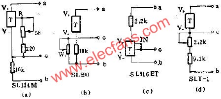 SL134M集成溫度傳感器電路圖  www.asorrir.com