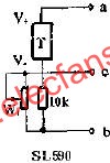 SL590集成溫度傳感器電路圖  www.asorrir.com