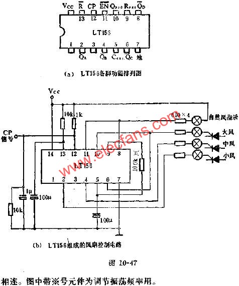 LT156時序控制電路的應用電路圖  www.asorrir.com