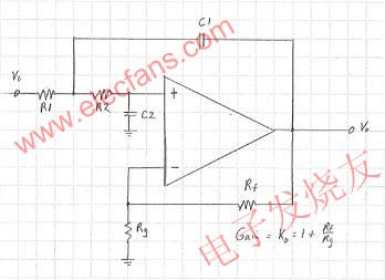 基本的 SKF 二階低通濾波器 www.asorrir.com