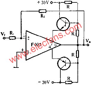 提高輸出電壓放大器電路圖  www.asorrir.com