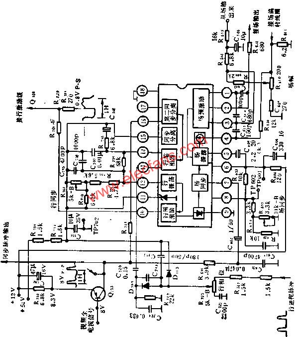 LH11235行場掃描電路的應用電路圖  www.asorrir.com