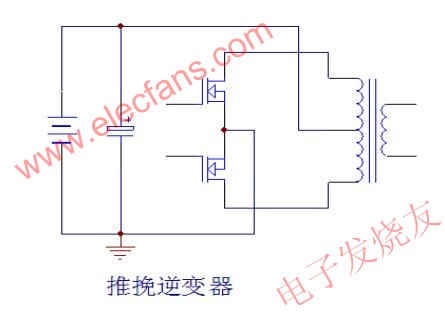 逆變器/UPS的電路推挽結構 www.asorrir.com