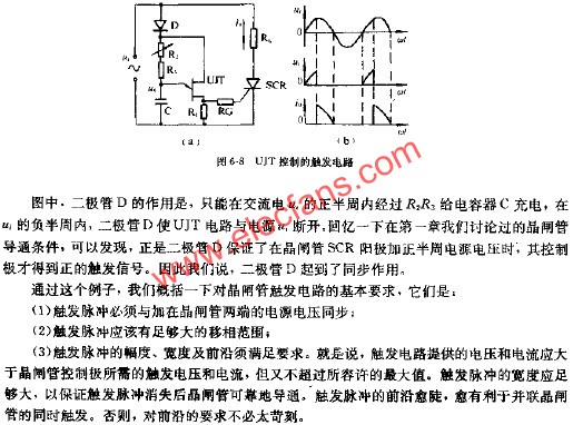 UJT控制的觸發(fā)電路  www.asorrir.com