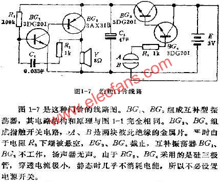 指觸門鈴線路  www.asorrir.com