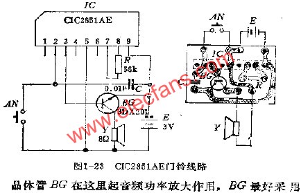 CIC2851AE門(mén)鈴電路圖 www.asorrir.com