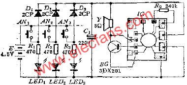 醫(yī)院病床報警呼叫電路  www.asorrir.com