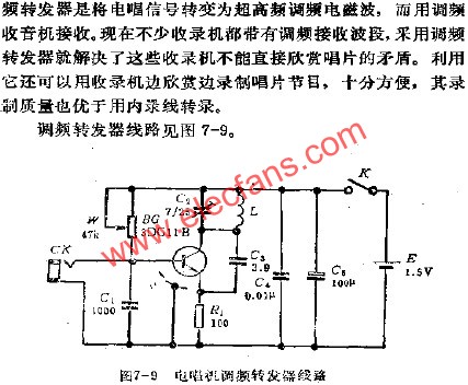 電唱機調頻轉發器電路  www.asorrir.com