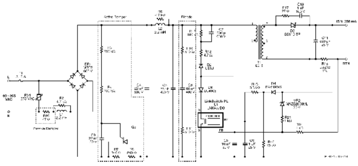 圖11:電路圖–去除突出顯示的結構框即可用于非調光應用。（電子系統設計）