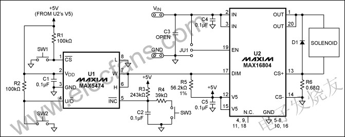 數字驅動電路提供了一個比例電磁鐵驅動器 www.asorrir.com