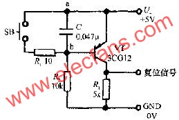 上電自動復位及手動復位電路  www.asorrir.com