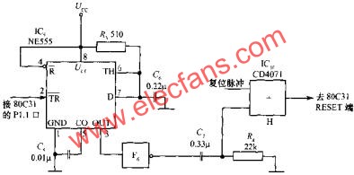 由NE555構成的看門狗電路  www.asorrir.com