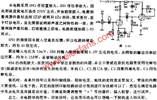 耳機放大器電路原理圖  www.asorrir.com