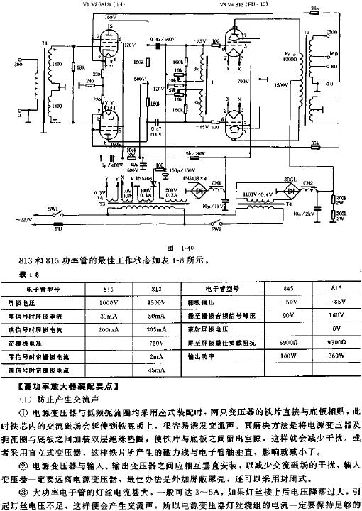 高功率電子管功率放大器電路原理圖  www.asorrir.com