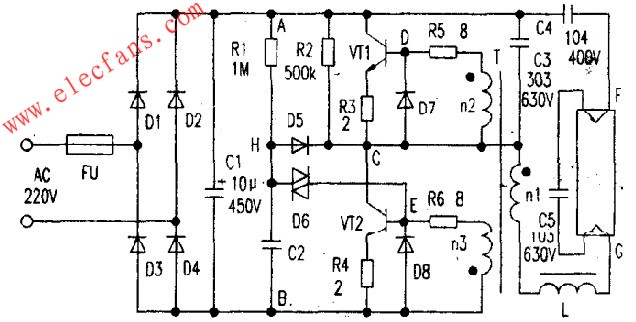 電子鎮流器常見電路 www.asorrir.com