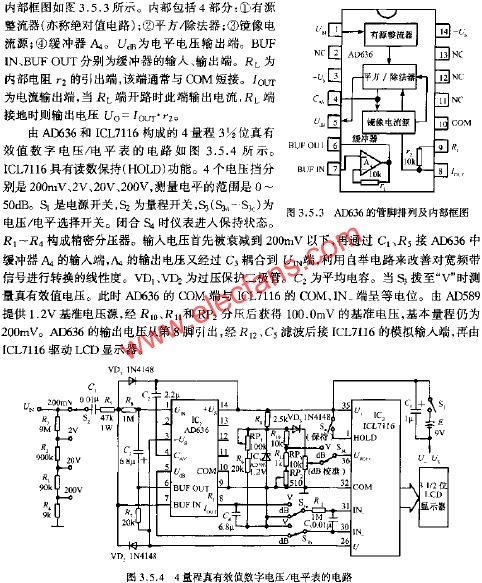 4量程真有效數(shù)字電壓/電平表的電路  www.asorrir.com