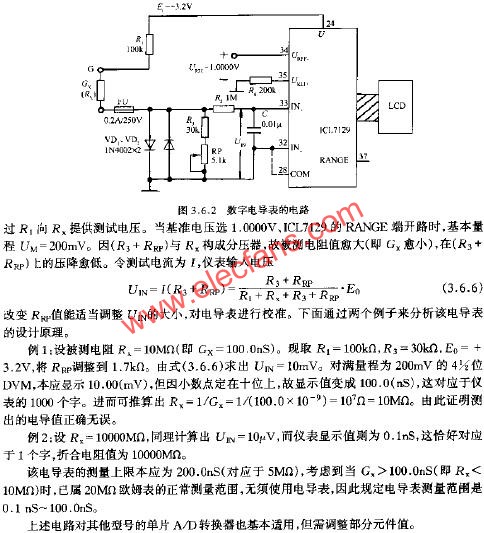 數字電導表的電路  www.asorrir.com