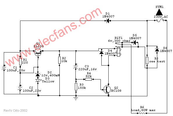 汽車熱限制器的烙鐵電路 www.asorrir.com