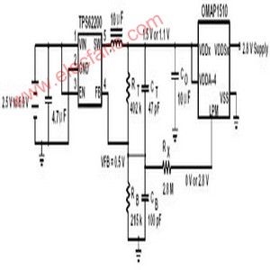 TPS62200可調式降壓型轉換器實現動態電壓縮放技術電路圖 http://www.asorrir.com