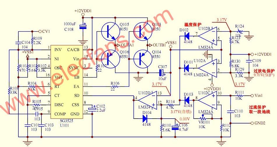 sg3525應用電路 文章來源:http://www.asorrir.com