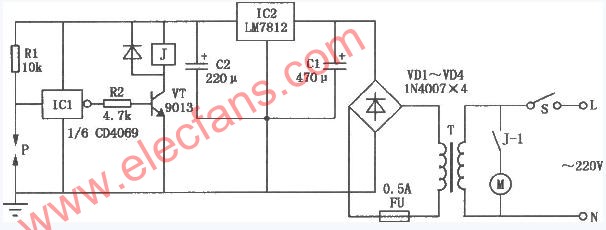 家用增壓水泵保護電路 www.asorrir.com