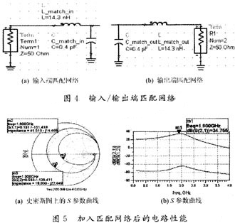 輸入及輸出端匹配網(wǎng)絡的電路