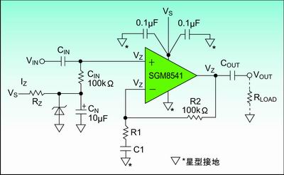 圖3：齊納二級管偏置電路。
